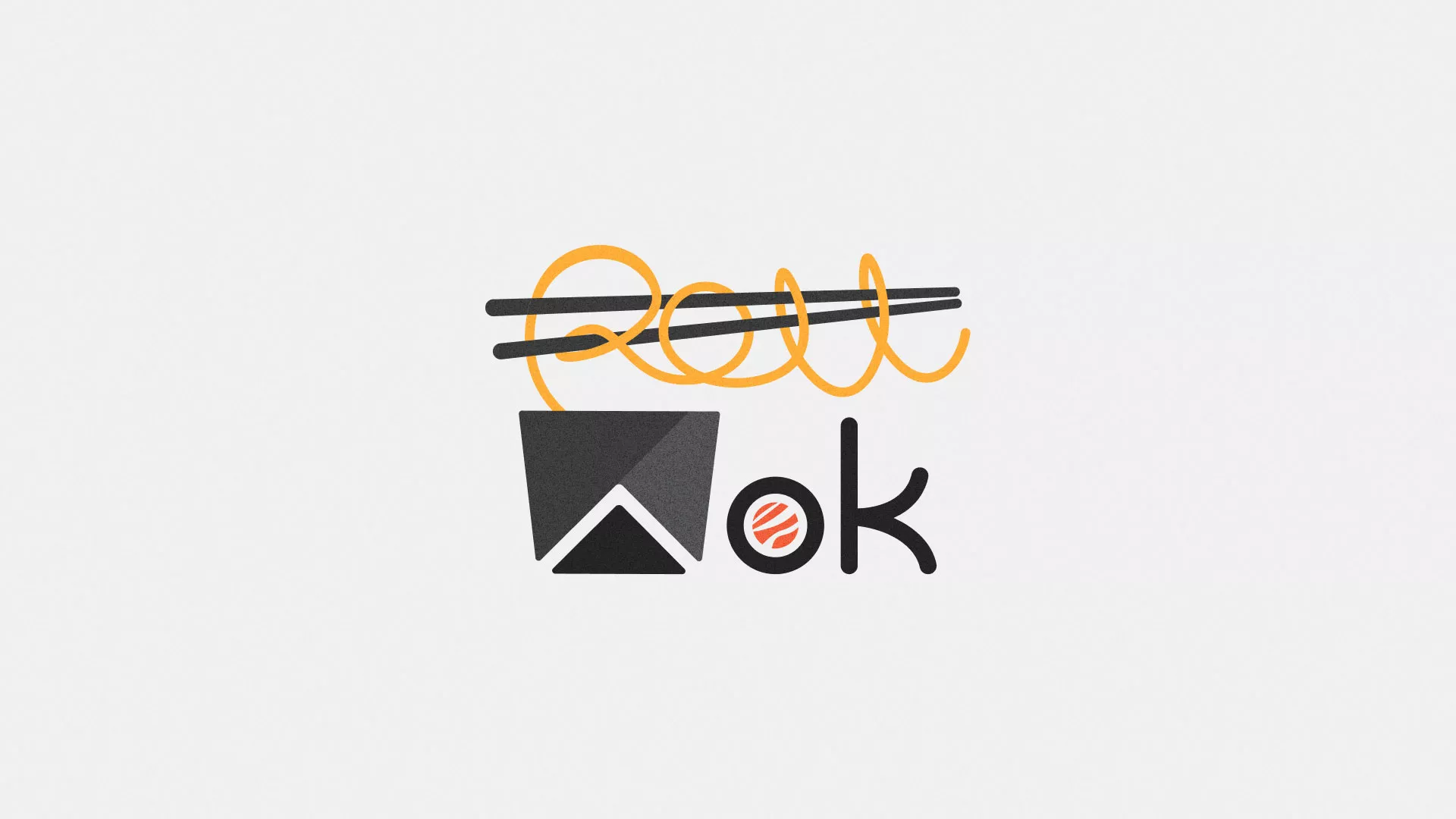 Разработка логотипа в Монино для суши-бара «Roll Wok Club» Разработка логотипа в Монино для суши-бара «Roll Wok Club»